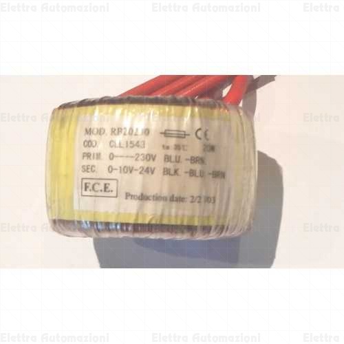 MOD. RB20230 CEL1543 prim. 0 - 220v sec 0 - 10v - 24v RIB